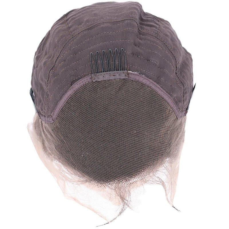 Peluca de cabello humano con encaje transparente 13x4 y ondas corporales