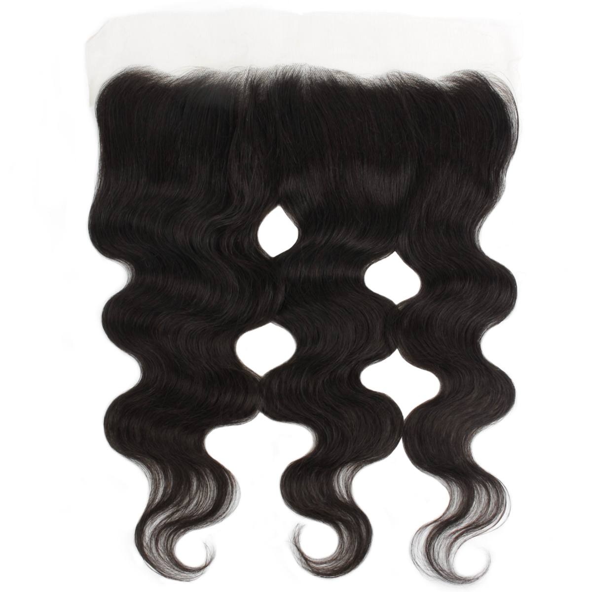 Frontal de Cabello Humano de Encaje Transparente 13x4 Onda Corporal Brasileña