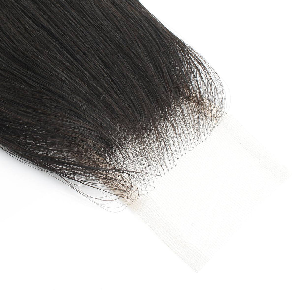 Cierre de encaje transparente 2x6 de cabello humano ondulado brasileño Body Wave