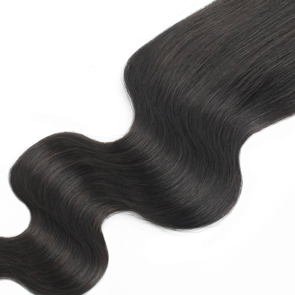 Cierre de encaje transparente 2x6 de cabello humano ondulado brasileño Body Wave