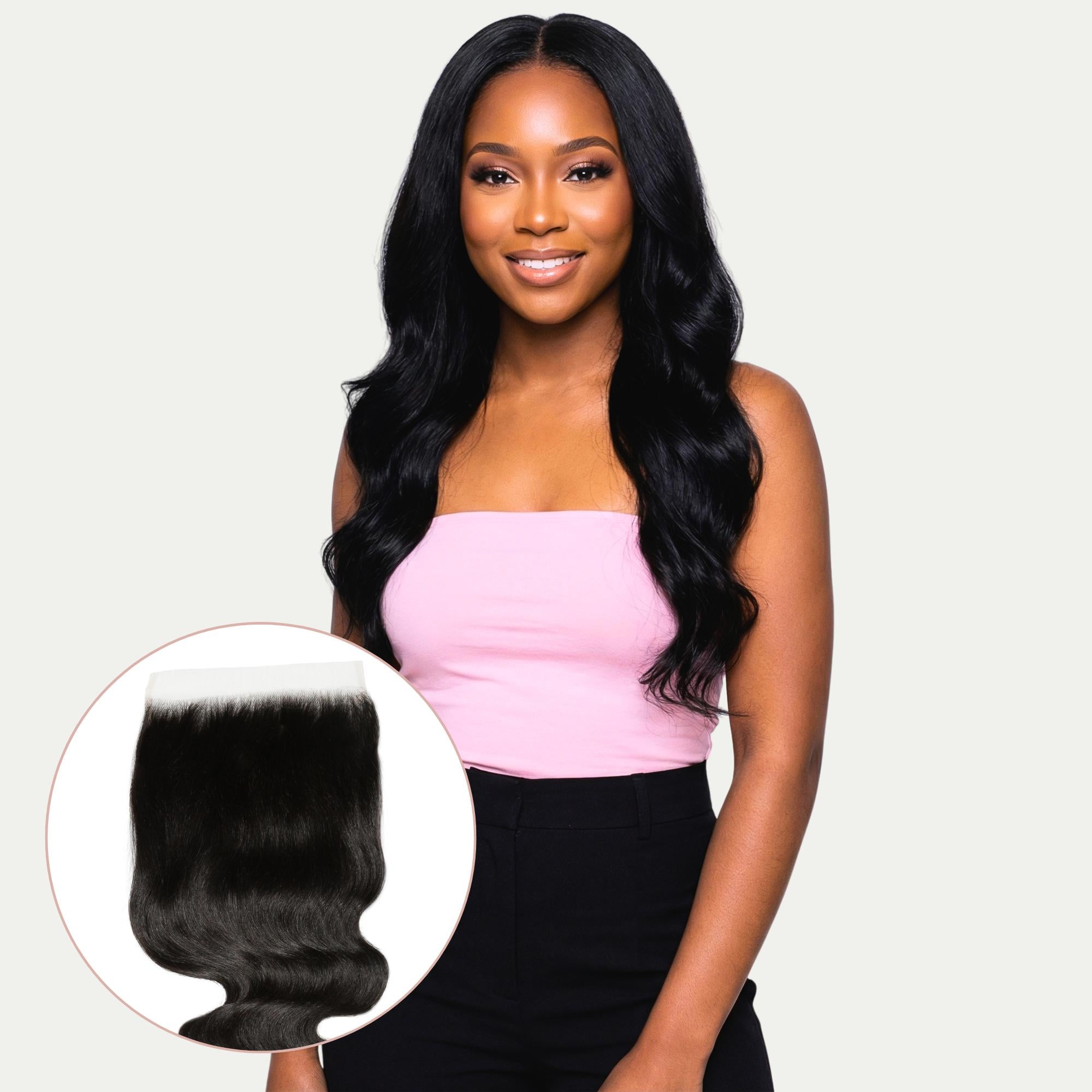 Cierre de cabello humano Body Wave 7x7 HD Lace