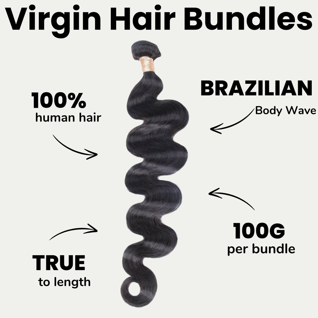 Extensiones de cabello 100% humano con ondas brasileñas