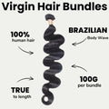 Extensiones de cabello 100% humano con ondas brasileñas