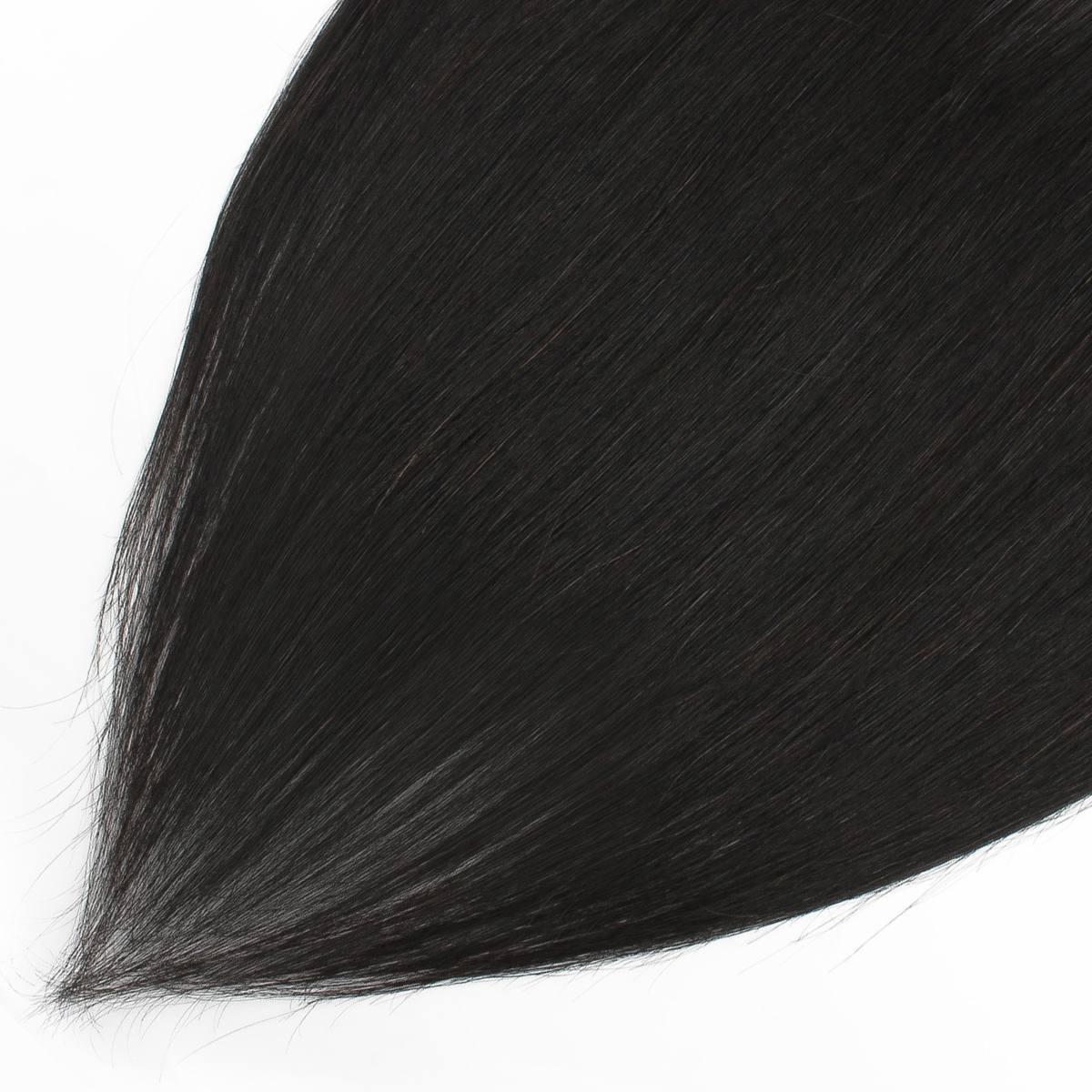 Frontal de pelo humano liso brasileño 13x4 con encaje HD
