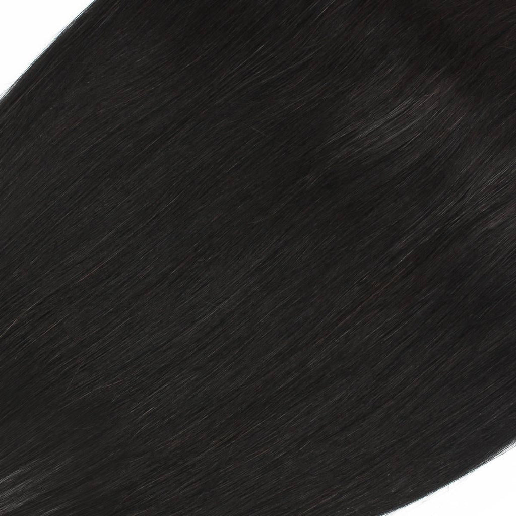 Frontal de pelo humano liso brasileño 13x4 con encaje HD
