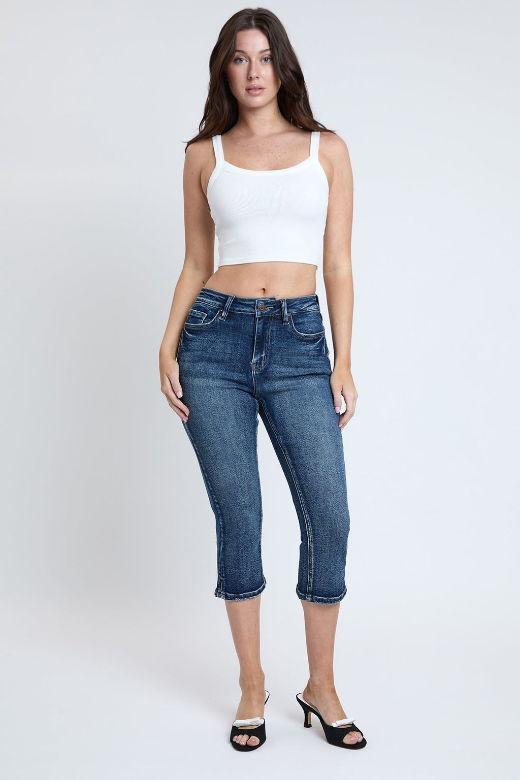 Women's Luxe Capri with Side Slit