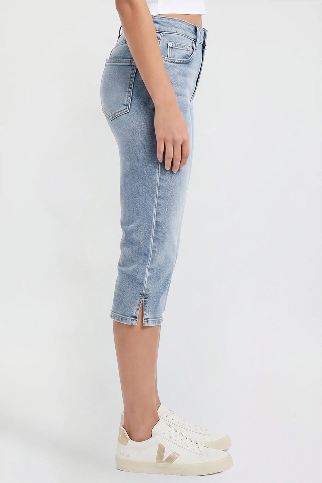 Women's Luxe Capri with Side Slit