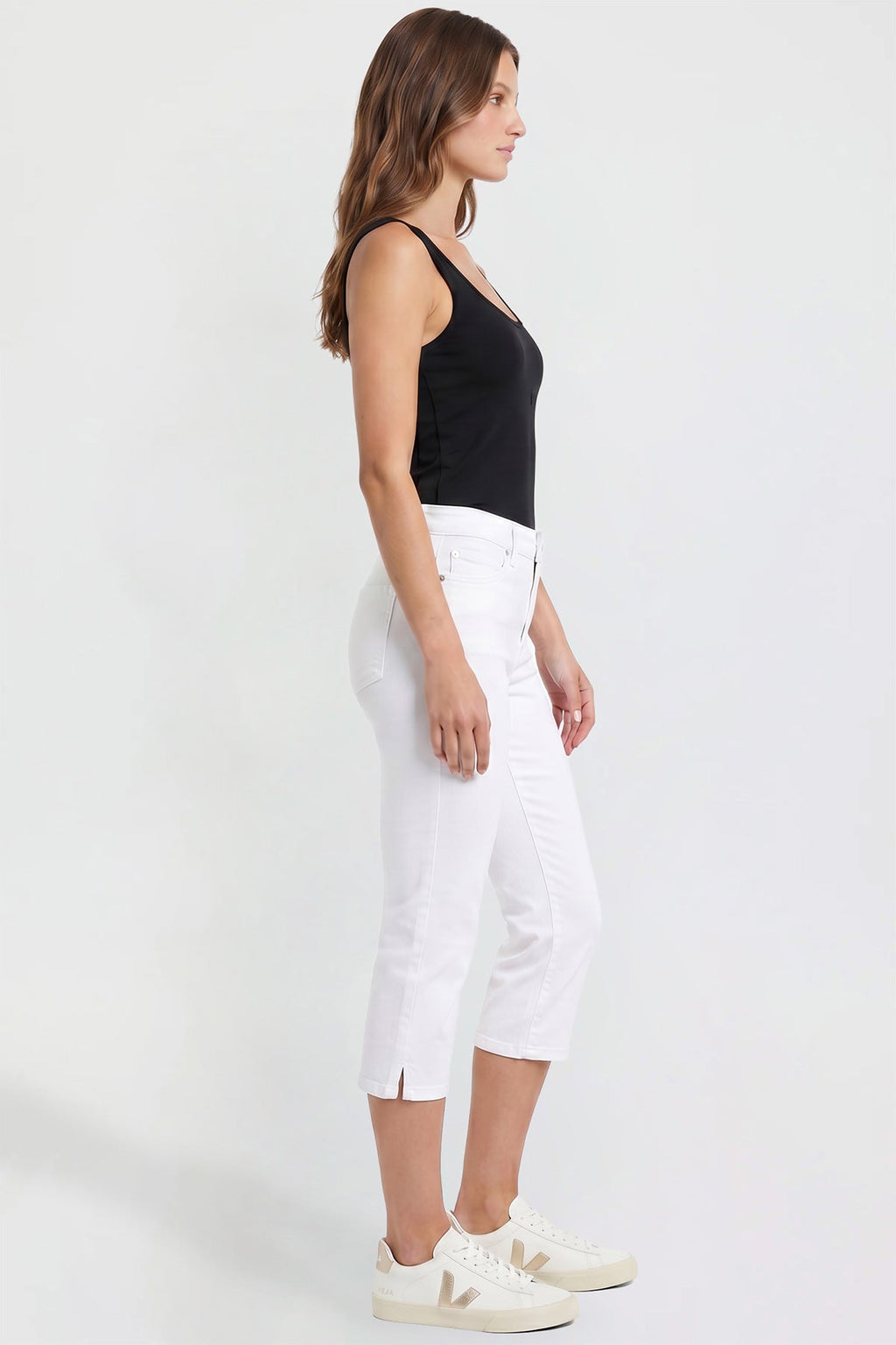 Women's Luxe Capri with Side Slit