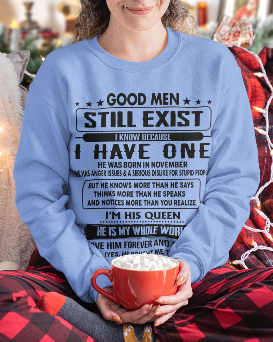 Noviembre - Los hombres buenos aún existen - regalo para tu novia, esposa de parte de tu marido - NGHL11 (SKU-GM-11)