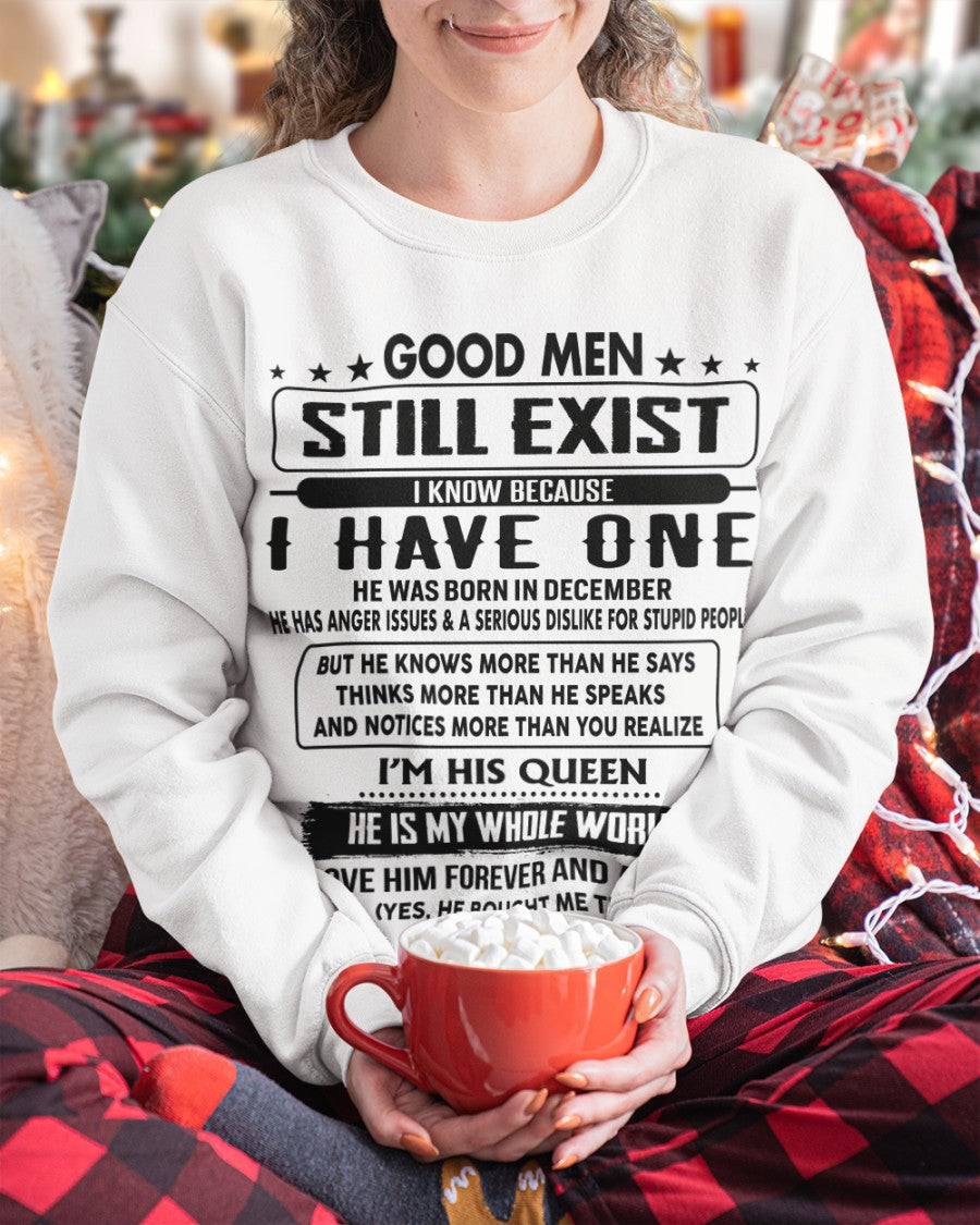 December - Good men Still Exist - gift for your girlfriend, wife from Husband - NGHL12 (SKU-GM-12)