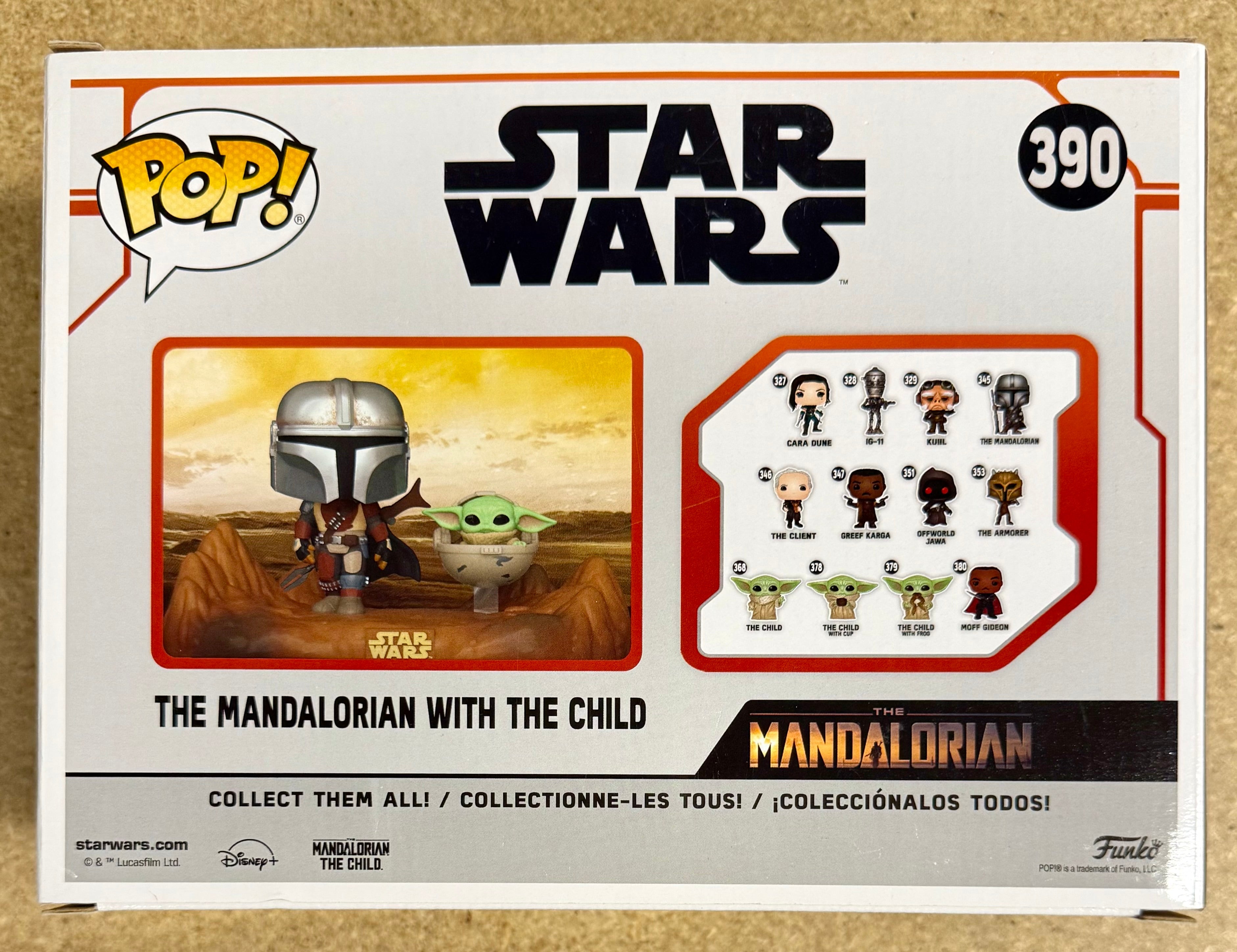 Funko Pop! Television Moments The Mandalorian With The Child #390 Star Wars 2020