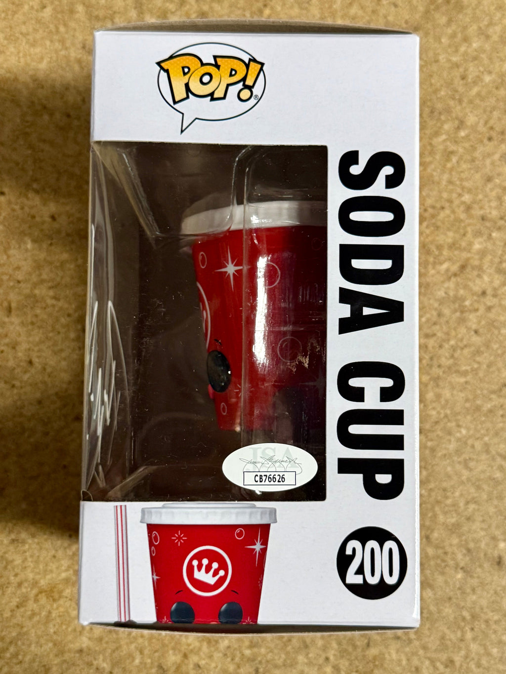 Pat McAfee - WWE - ESPN - NFL Vaso de Refresco de Cine Firmado Funko Pop! #200 Con Certificado JSA
