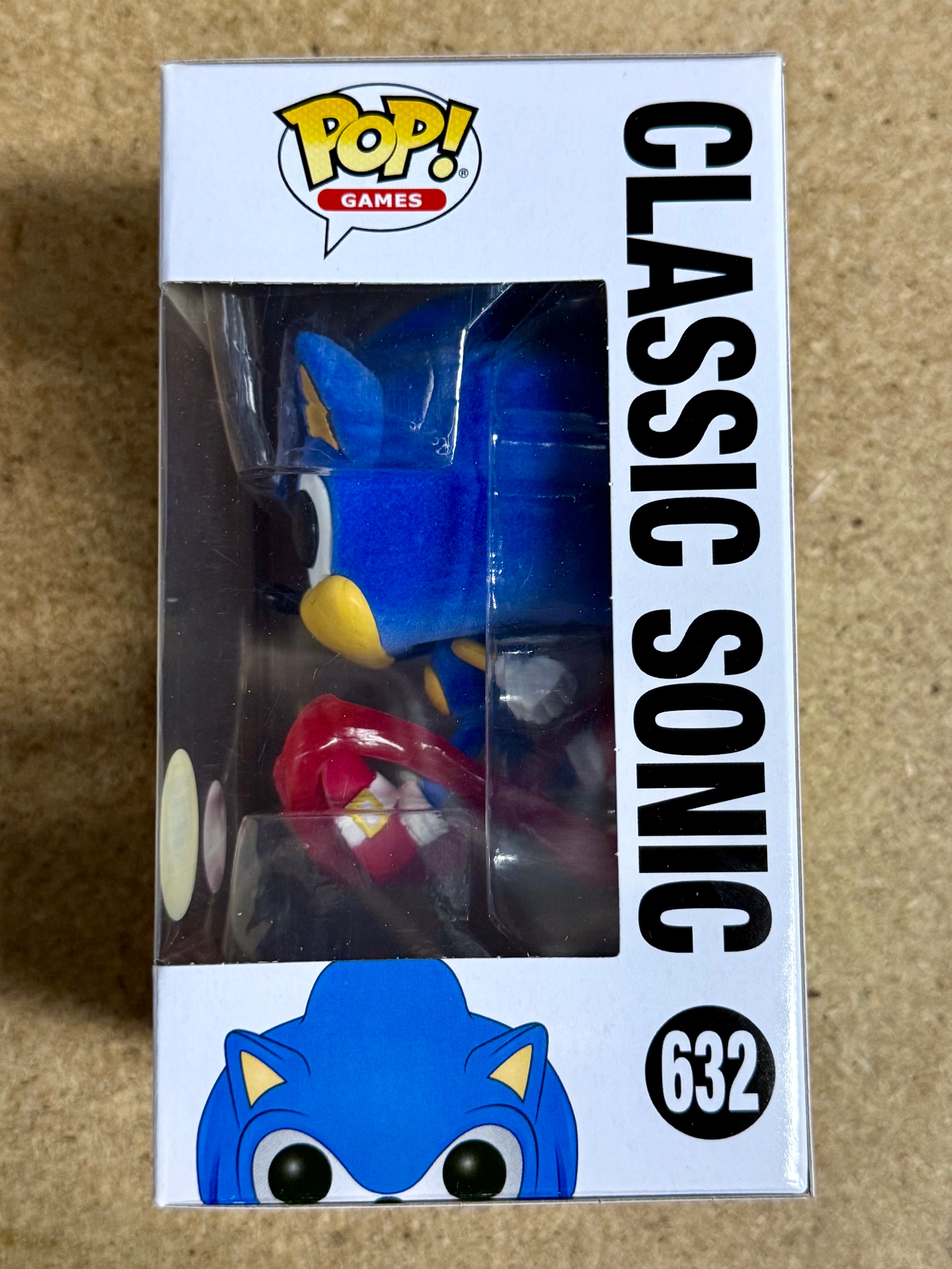 Funko Pop! Games Flocked Classic Sonic The Hedgehog #632 Exclusivo FS 2020