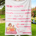 Manta de regalo especial para hija - Amor envuelto de mamá
