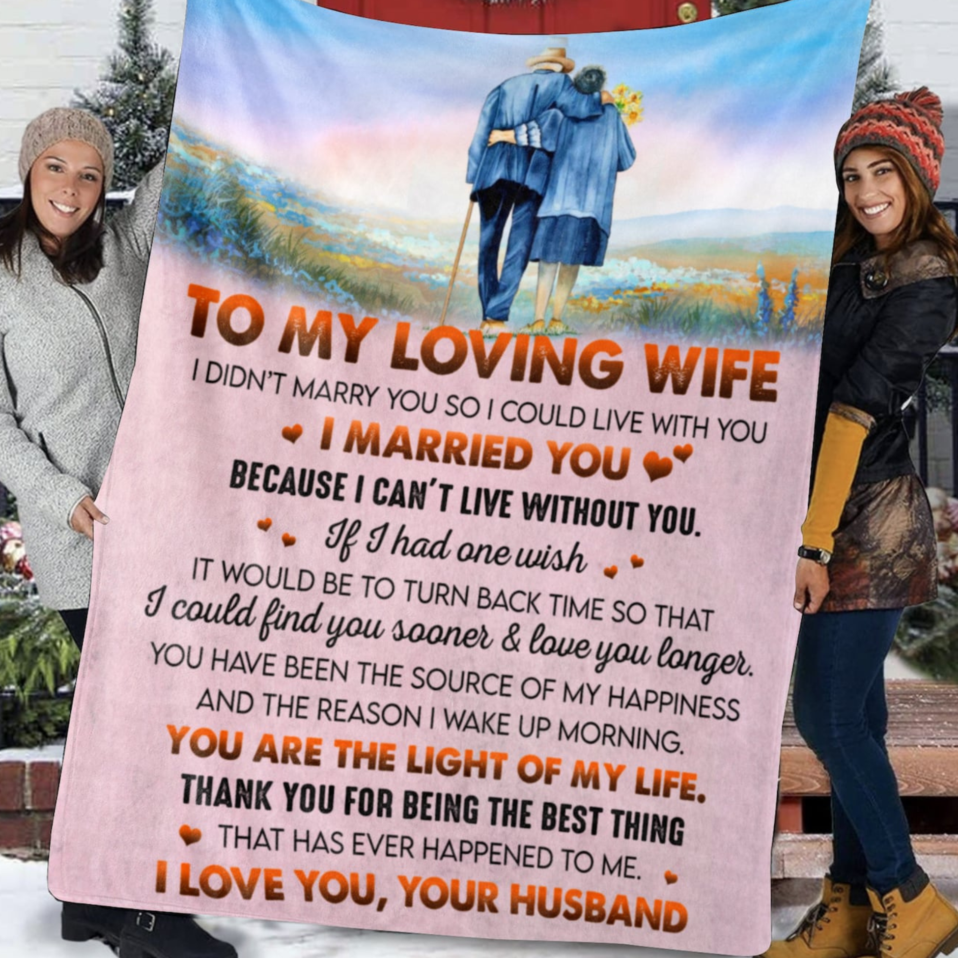 Manta de regalo especial para esposa - De parte del esposo