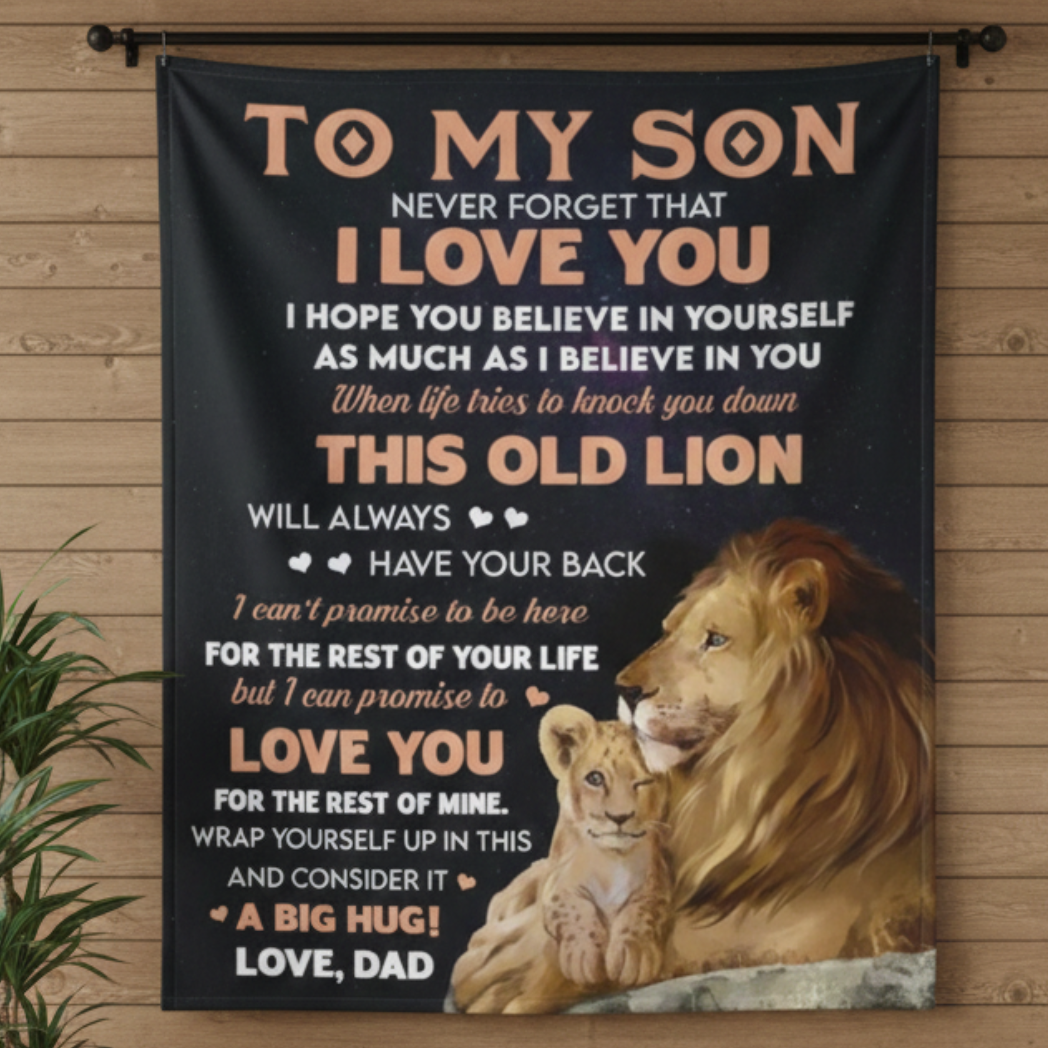 Manta de regalo especial para hija - De papá