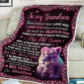 Special Gift For Grandson Blanket - A Big Hug From Grandma