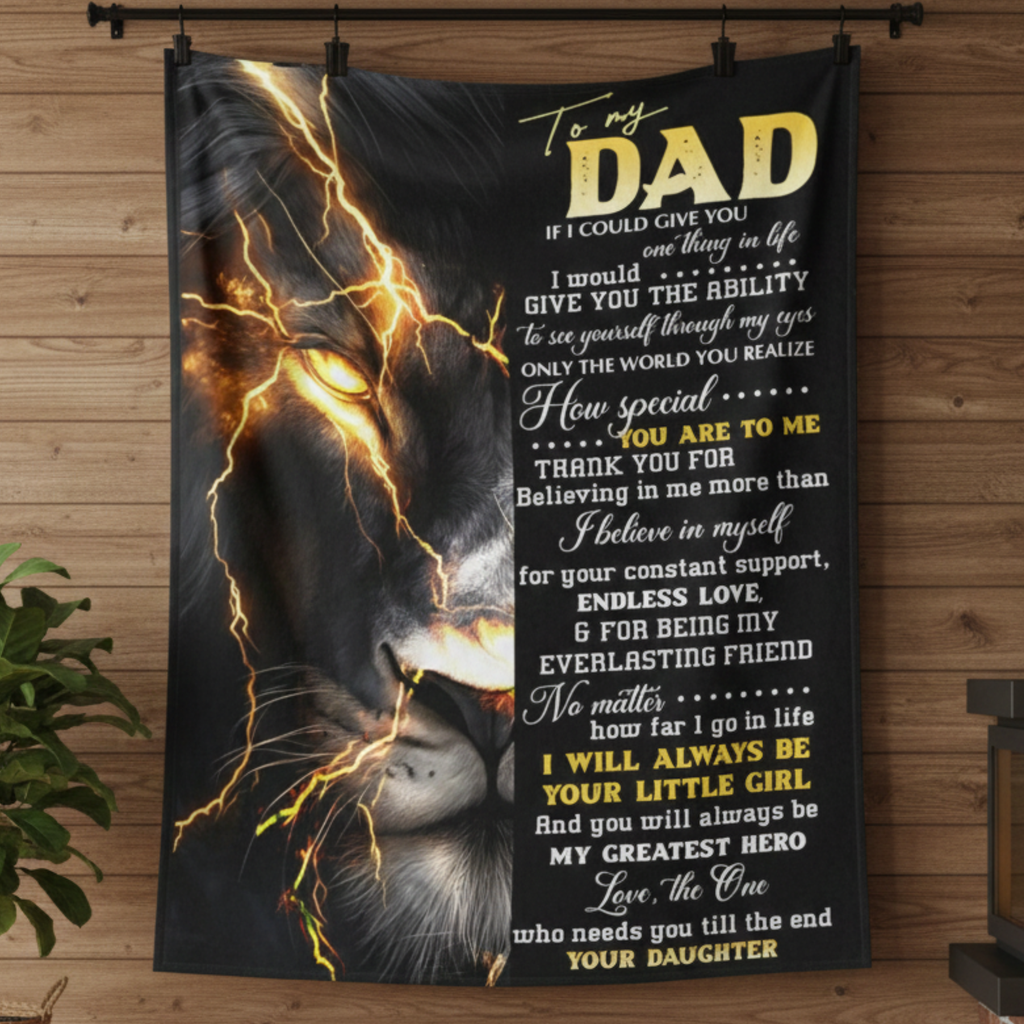 Special Gift For Dad Blanket - From Daughter