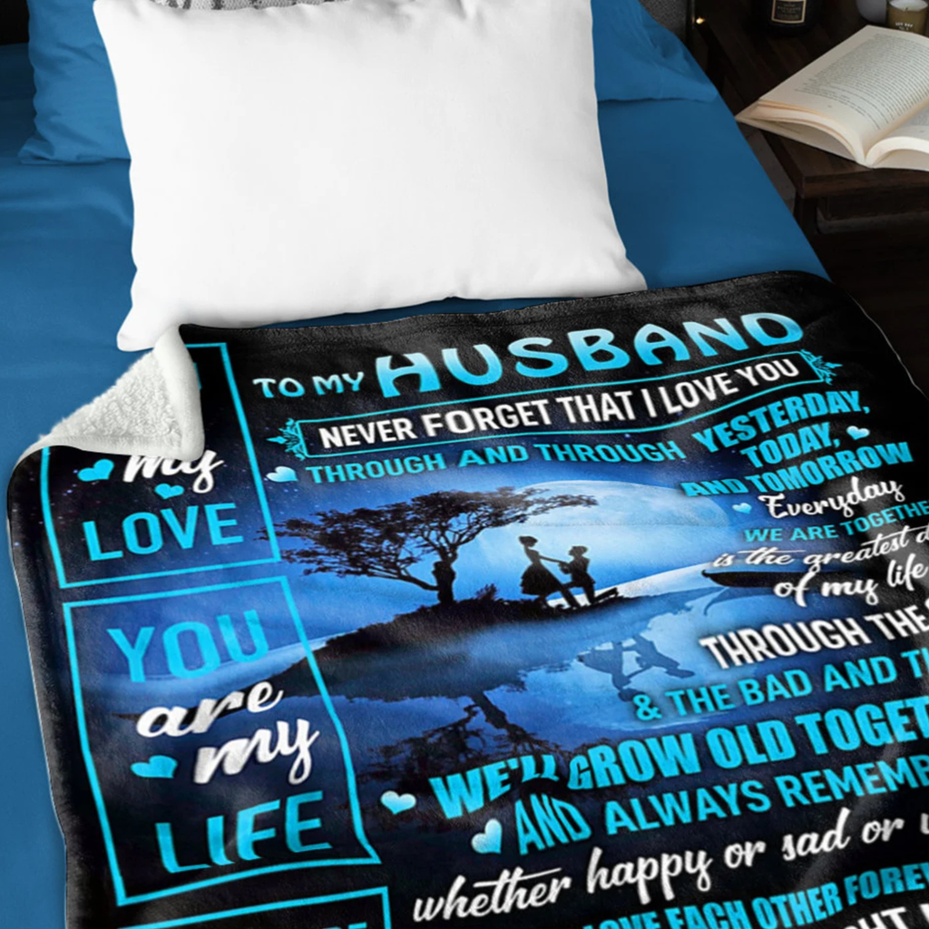 Manta de regalo especial para mi esposo - De parte de tu esposa