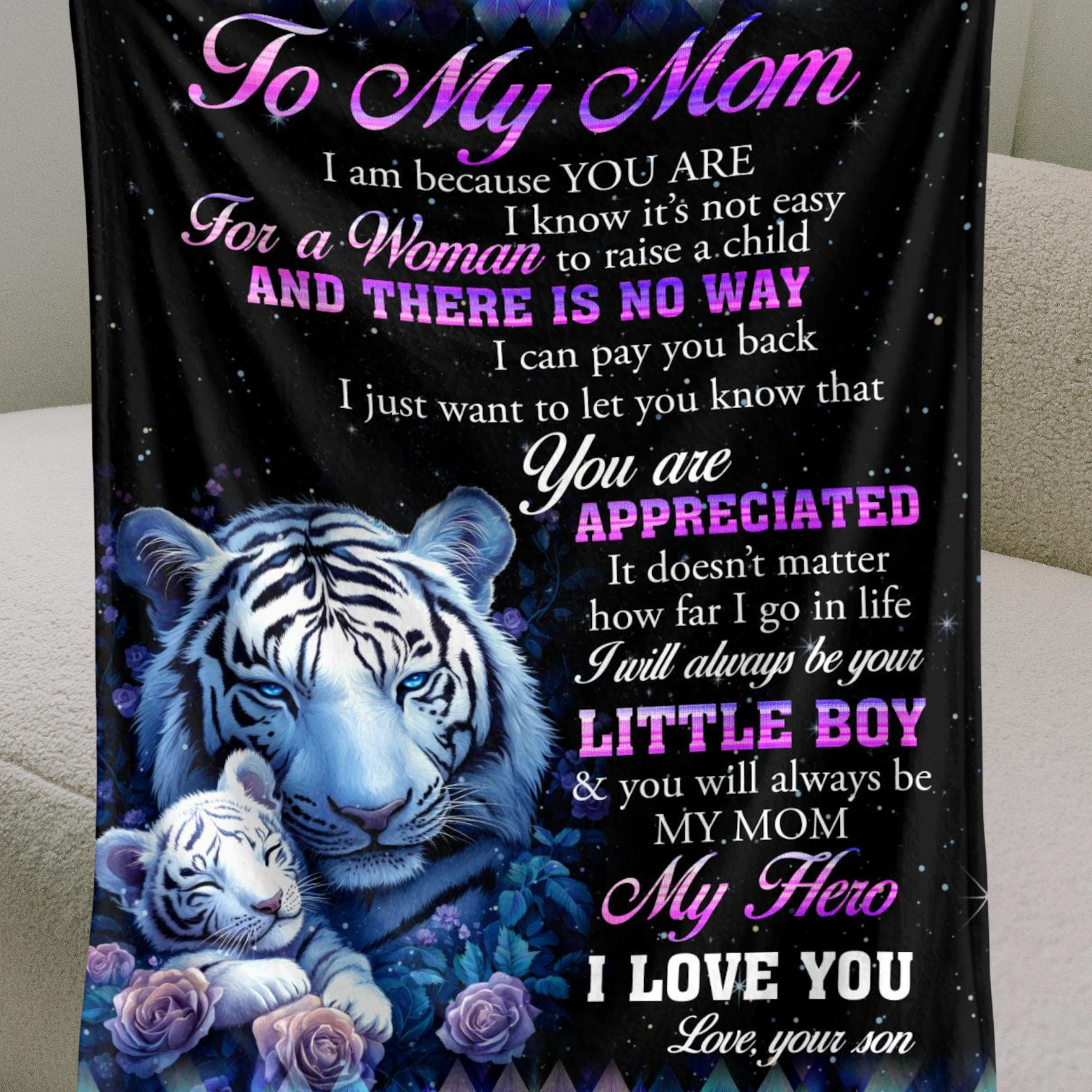 Manta Regalo Especial para Mamá - De Hijo