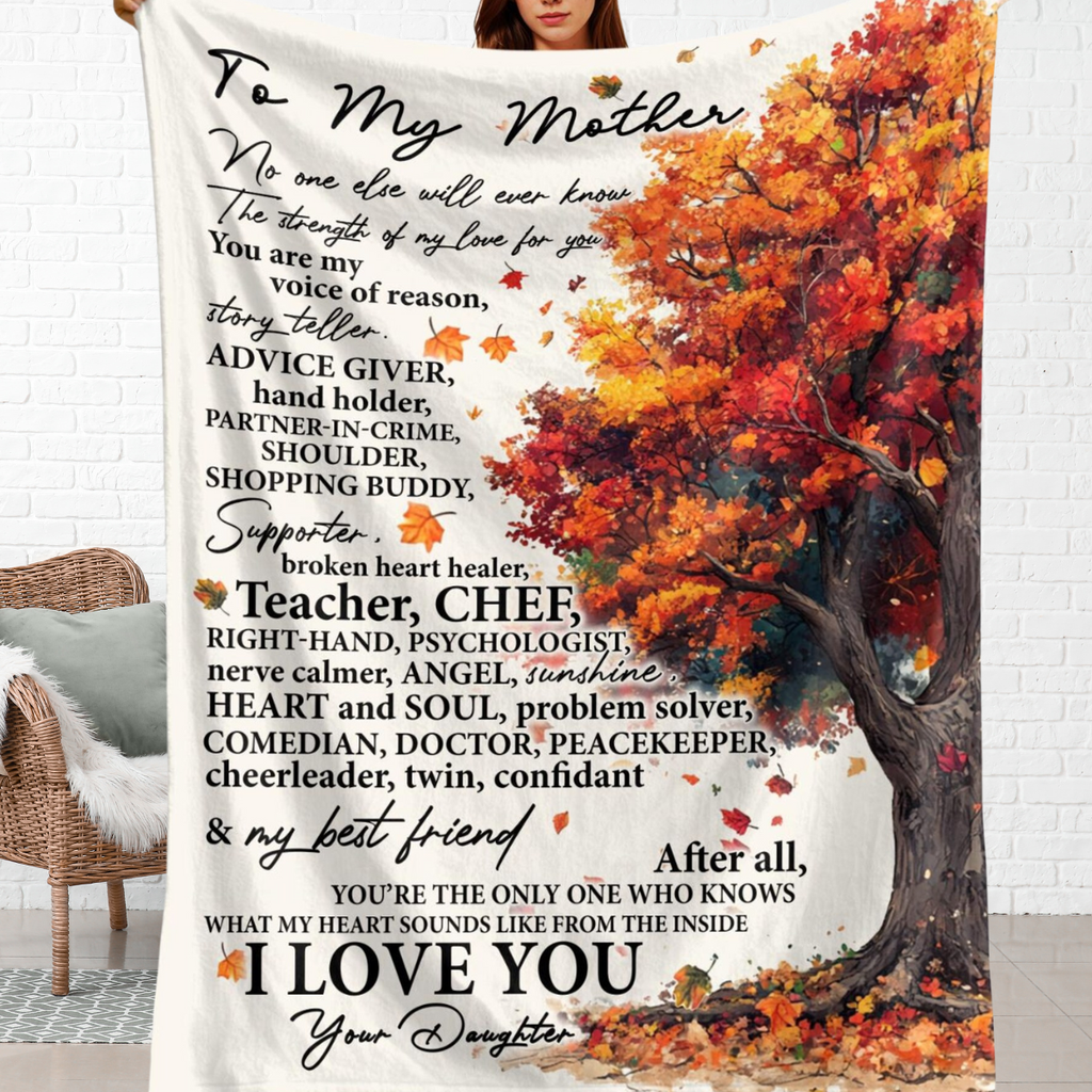 Manta de regalo especial para mamá - De parte de tu hija