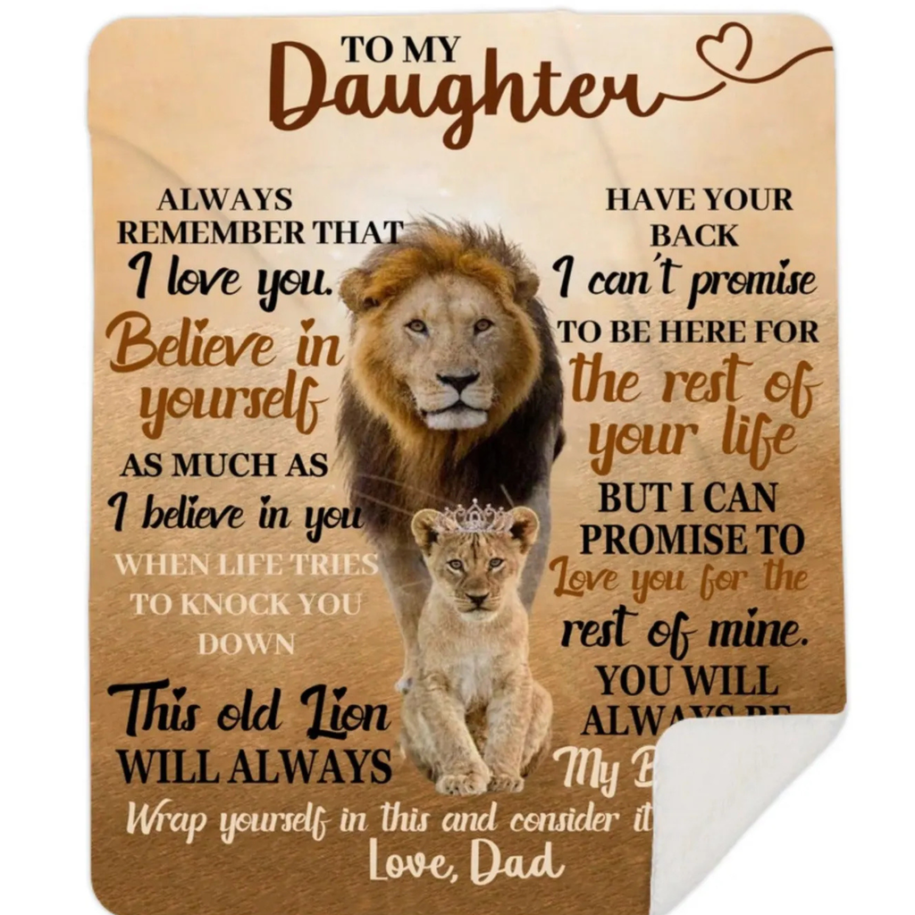 Manta de regalo especial para hija - De papá