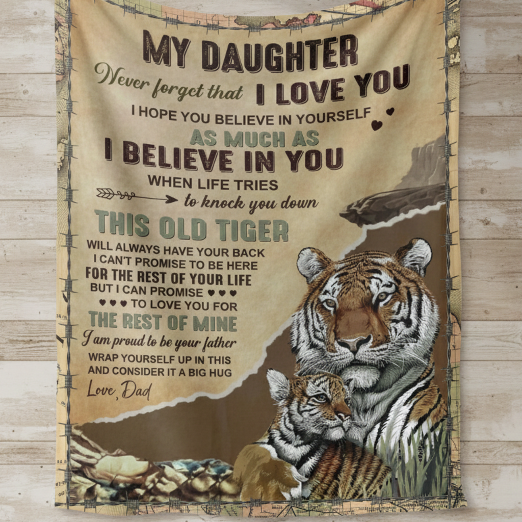Manta de Regalo Especial para Hija - Un Cálido Abrazo de Papá
