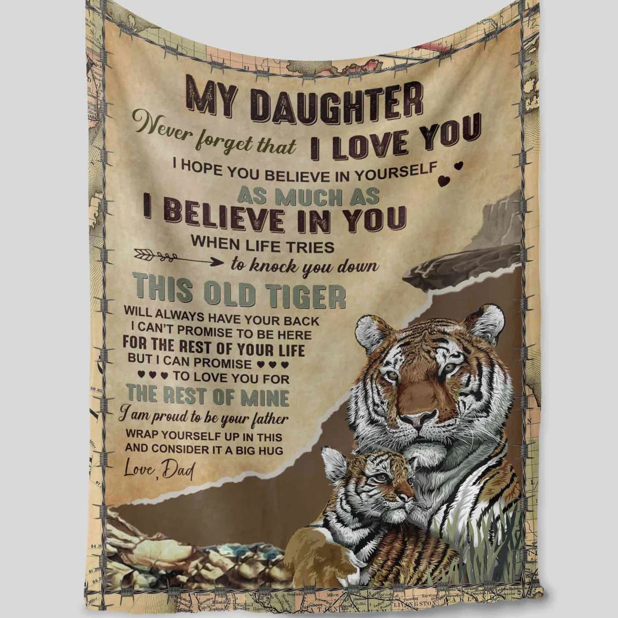 Manta de Regalo Especial para Hija - Un Cálido Abrazo de Papá