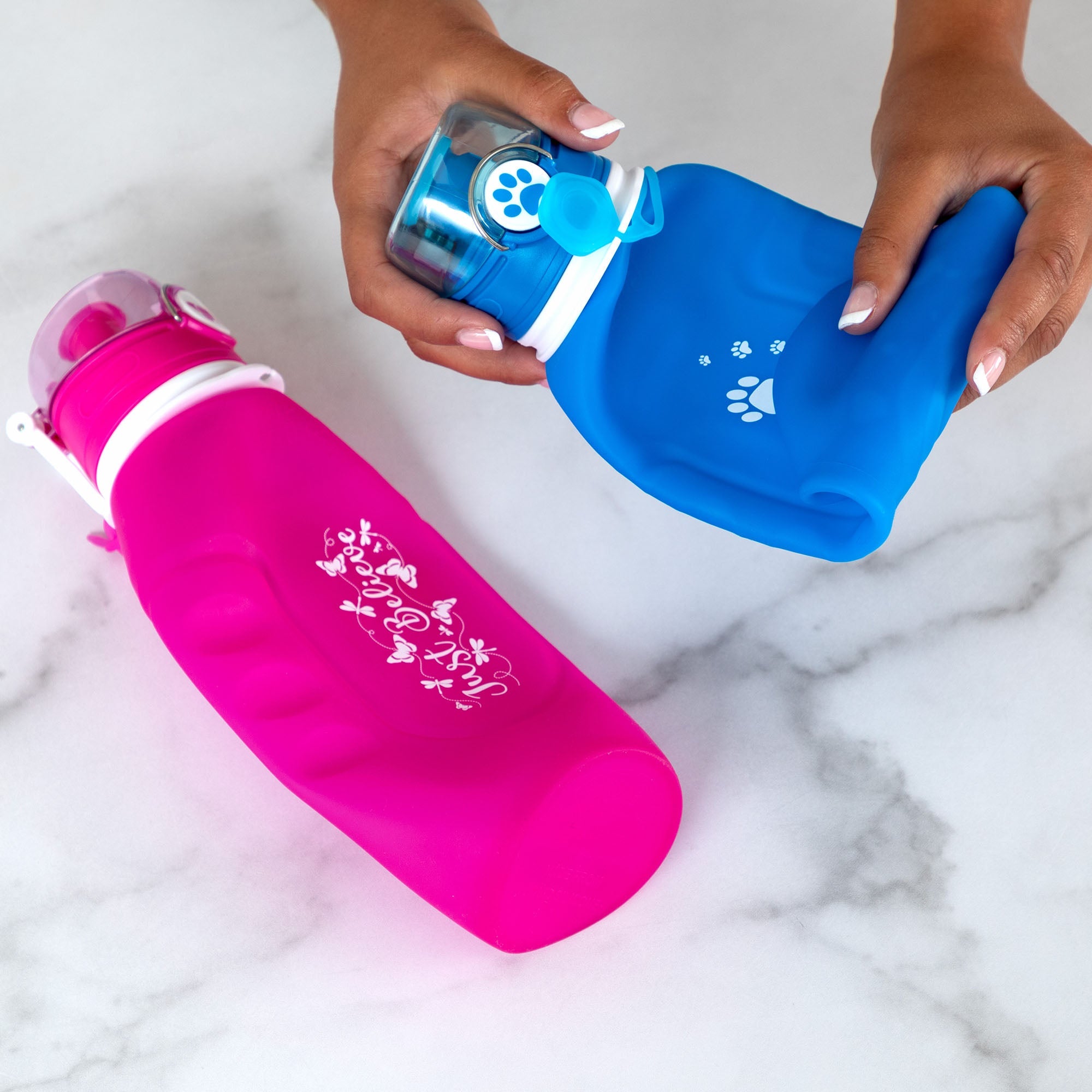 Botella de agua plegable de silicona HydroGood