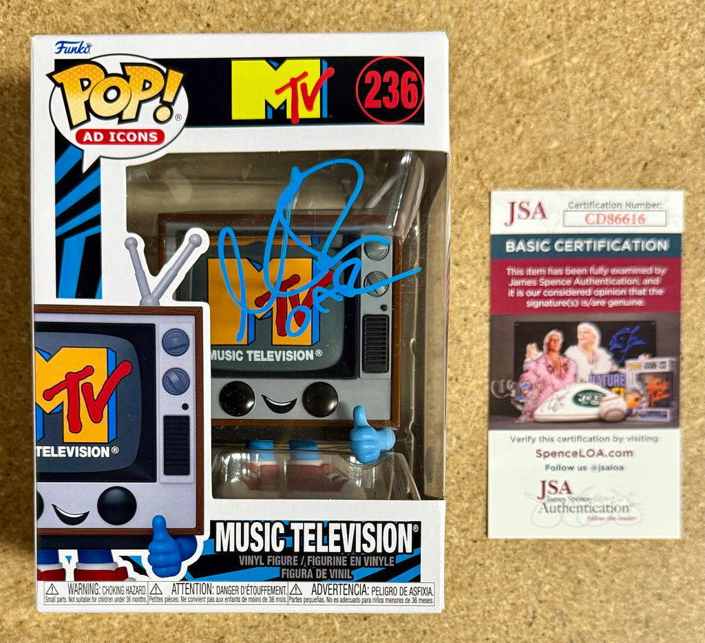 El músico Marc Roberge de O.A.R. firmó el Funko Pop #236 de MTV de 2024 con certificado JSA