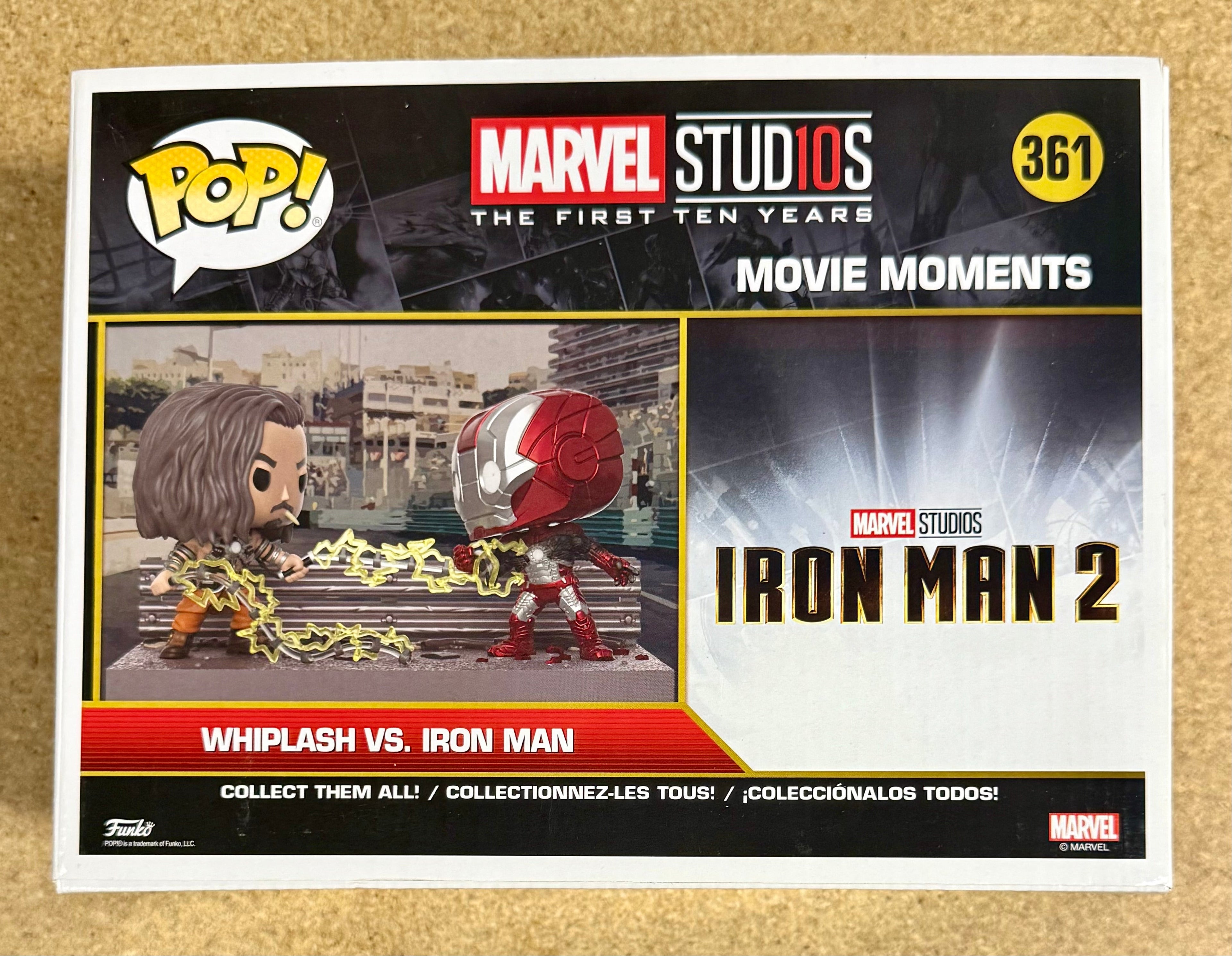 Funko Pop! Momentos de Película Whiplash Vs. Iron Man #361 Marvel Studios Los Primeros 10 Años