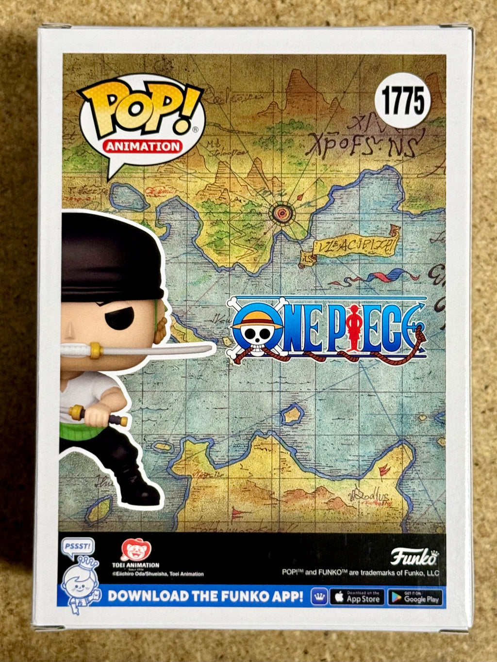 Funko Pop! Animación Persecución Roronoa Zoro con Bandana Negra #1775 One Piece 2024