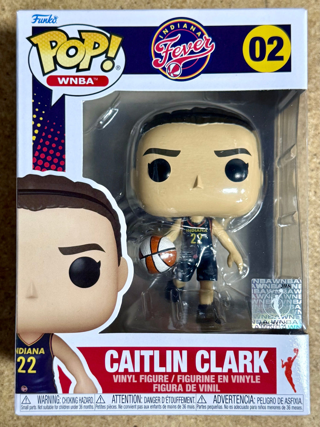 Funko Pop! Baloncesto Caitlyn Clark #02 WNBA Indiana Fever NCAA Iowa Hawkeyes