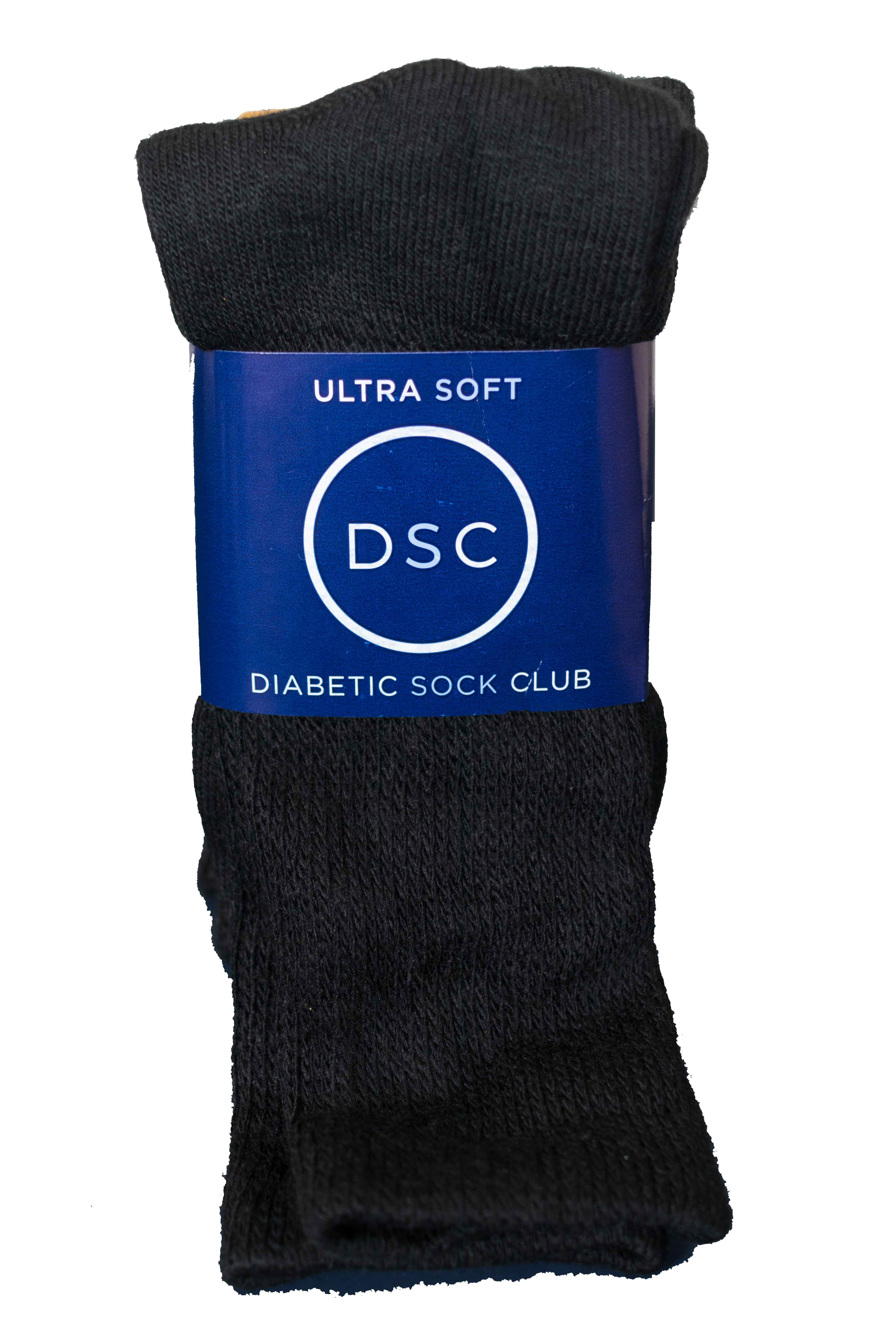 Calcetines Diabéticos Ultra Suaves a Media Pantorrilla para Hombre (4 Pares)