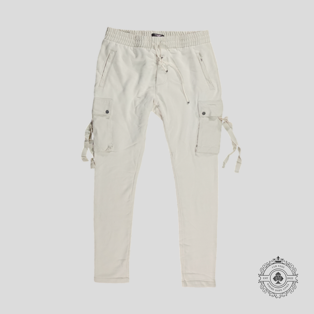 Pantalones de chándal cargo cónicos Amiri en blanco alabastro - Seminuevos