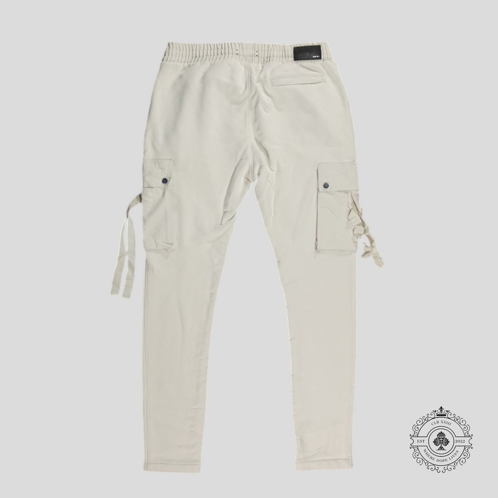 Pantalones de chándal cargo cónicos Amiri en blanco alabastro - Seminuevos
