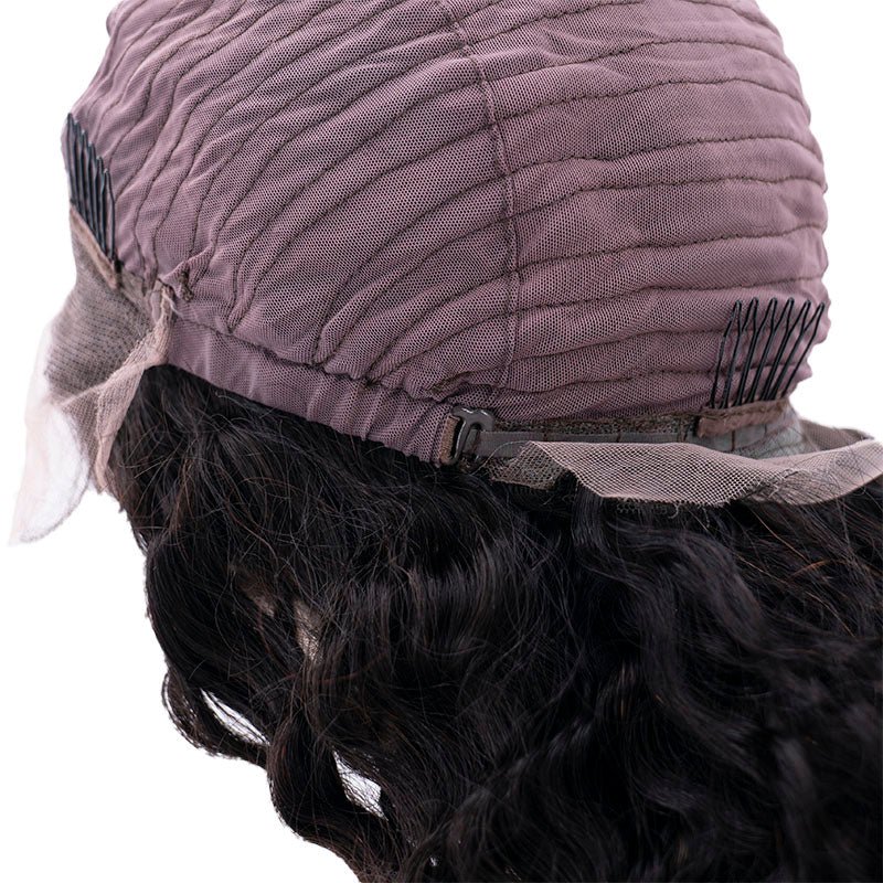 Peluca de cabello humano Deep Wave de encaje frontal HD 13x4