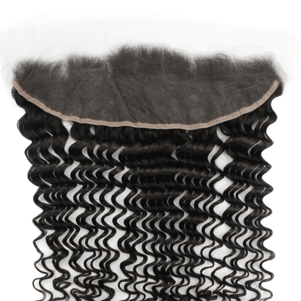 Frontal de cabello humano Deep Wave 13x4 HD Lace