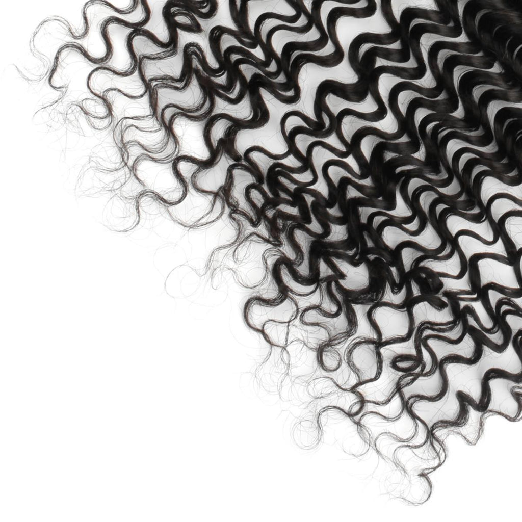 Frontal de cabello humano Deep Wave 13x4 HD Lace
