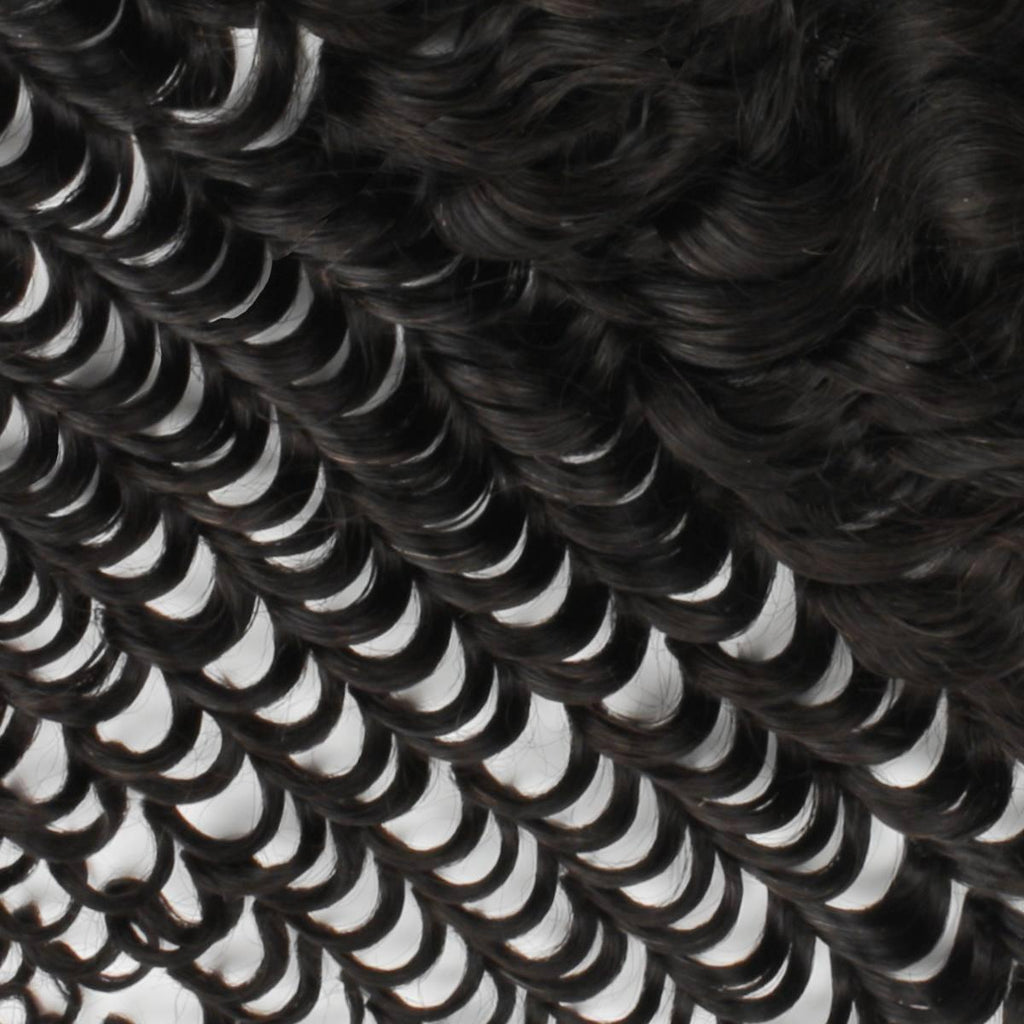 Frontal de cabello humano Deep Wave 13x4 HD Lace