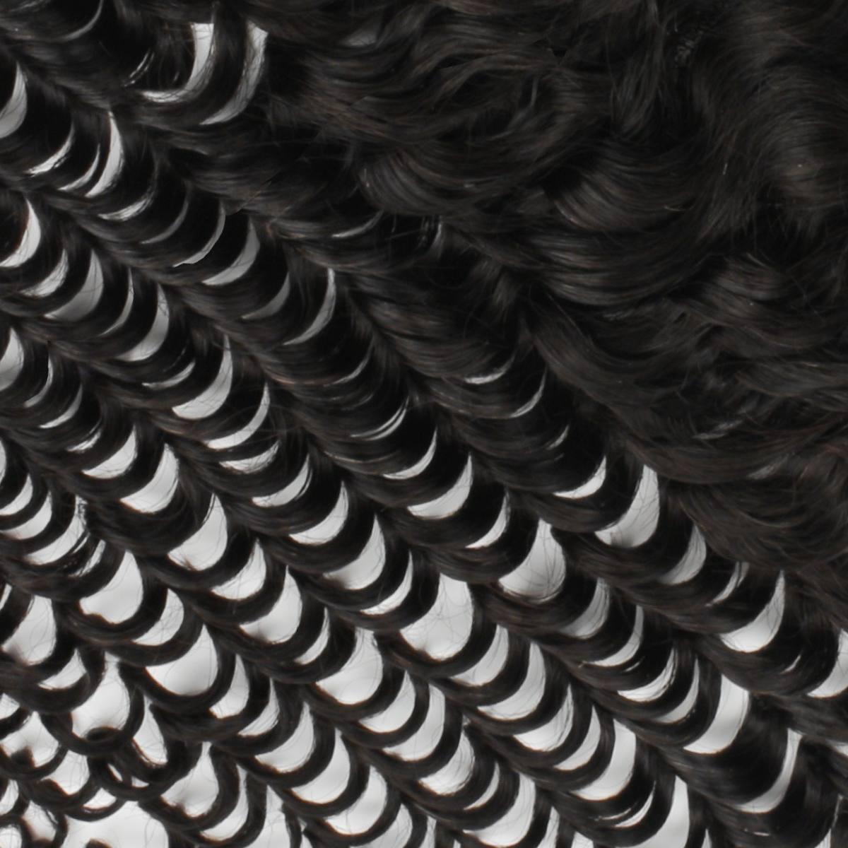 Frontal de cabello humano Deep Wave 13x4 HD Lace