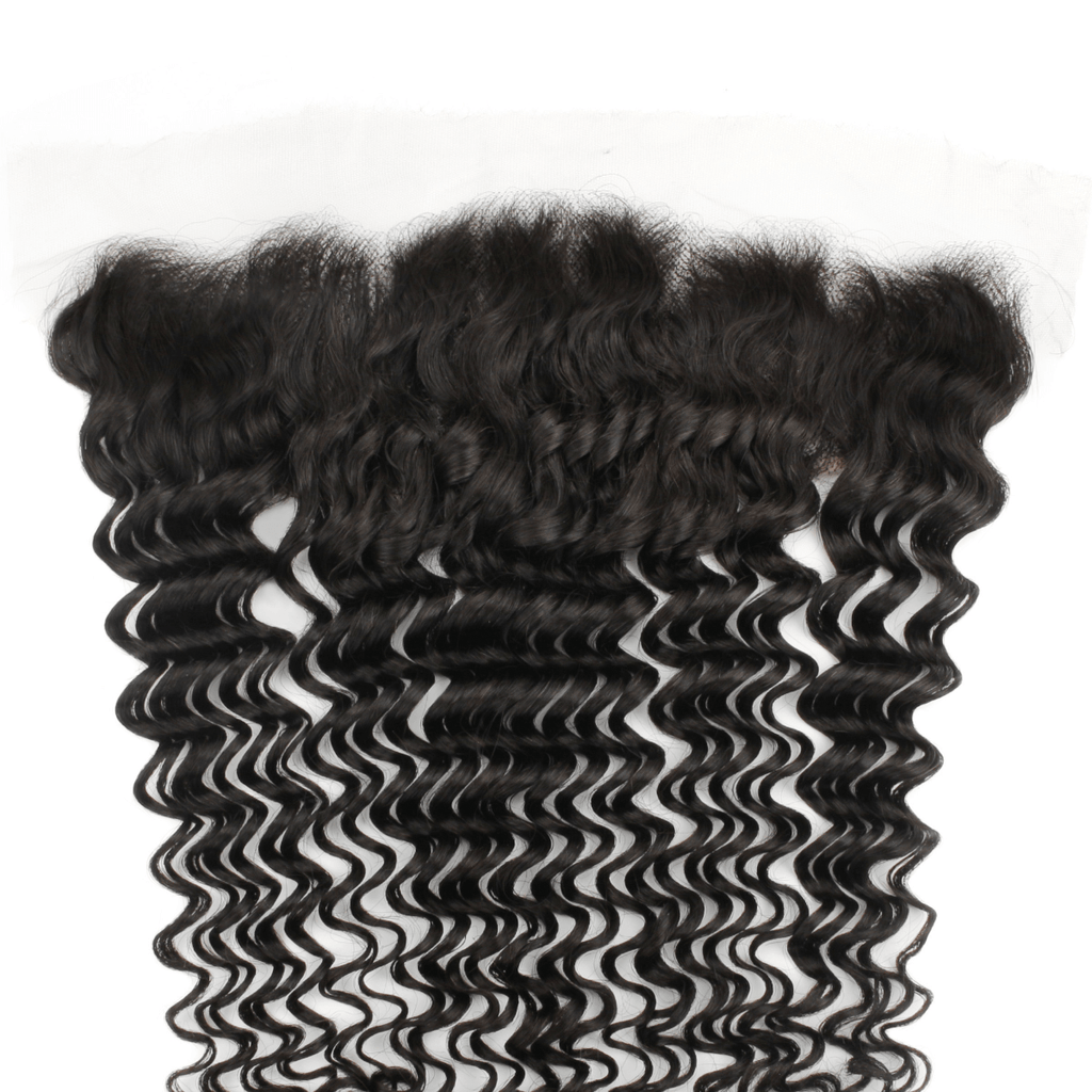 Frontal de cabello humano Deep Wave 13x4 HD Lace