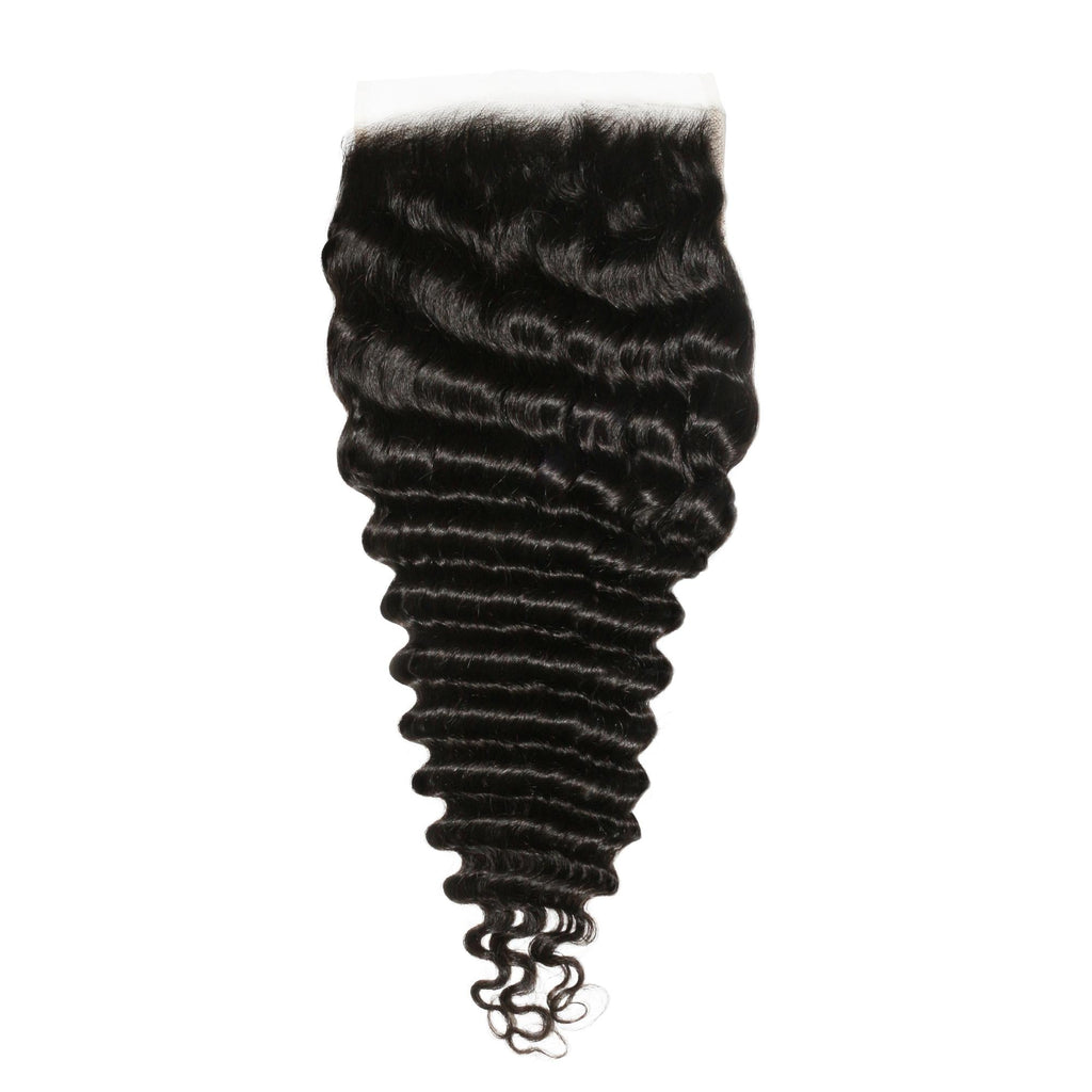 Cierre de cabello humano de encaje HD 7x7 Deep Wave