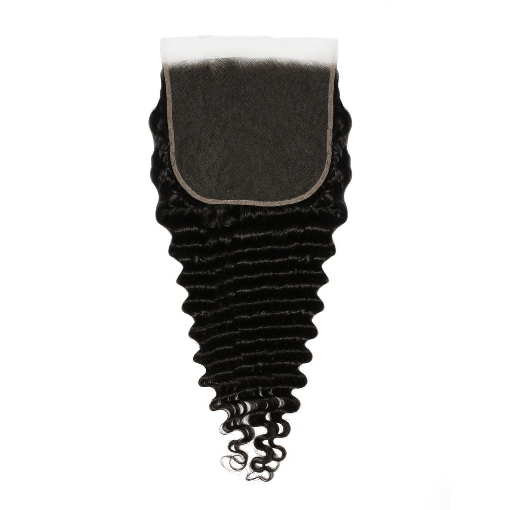 Cierre de cabello humano de encaje HD 7x7 Deep Wave