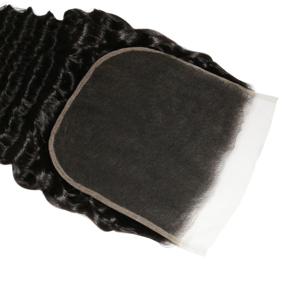 Cierre de cabello humano de encaje HD 7x7 Deep Wave