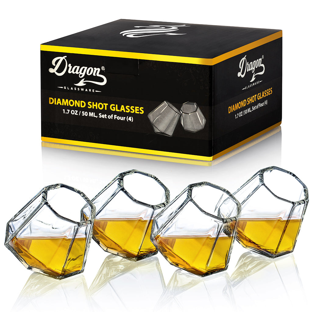 Vasos de chupito de diamante