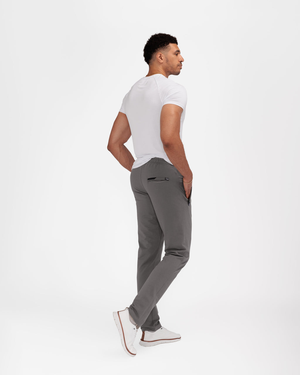 Pantalones de chándal deportivos cómodos para todo el día - Con forma cónica (Talla alta)