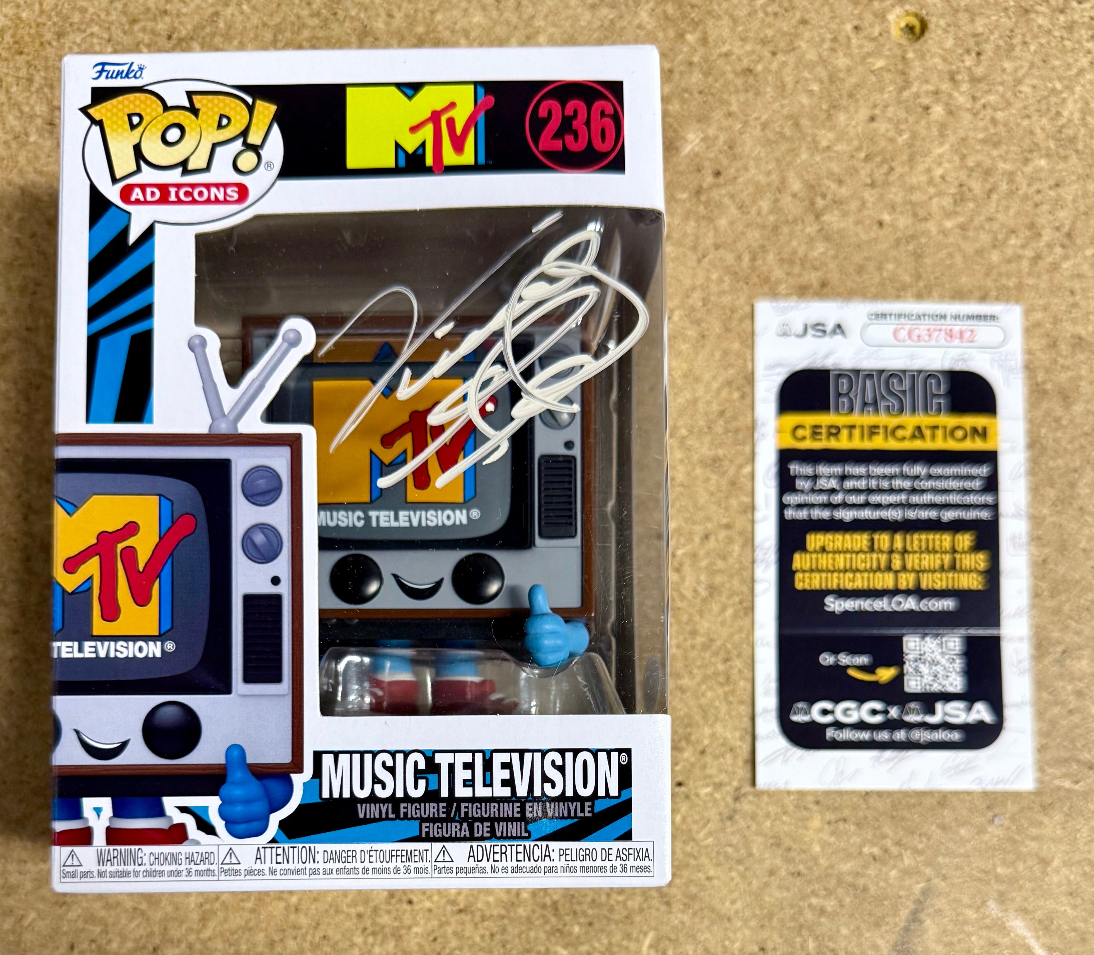 Músico de Country Rock Vince Gill Firmó 2024 MTV Funko Pop #236 Con COA de JSA