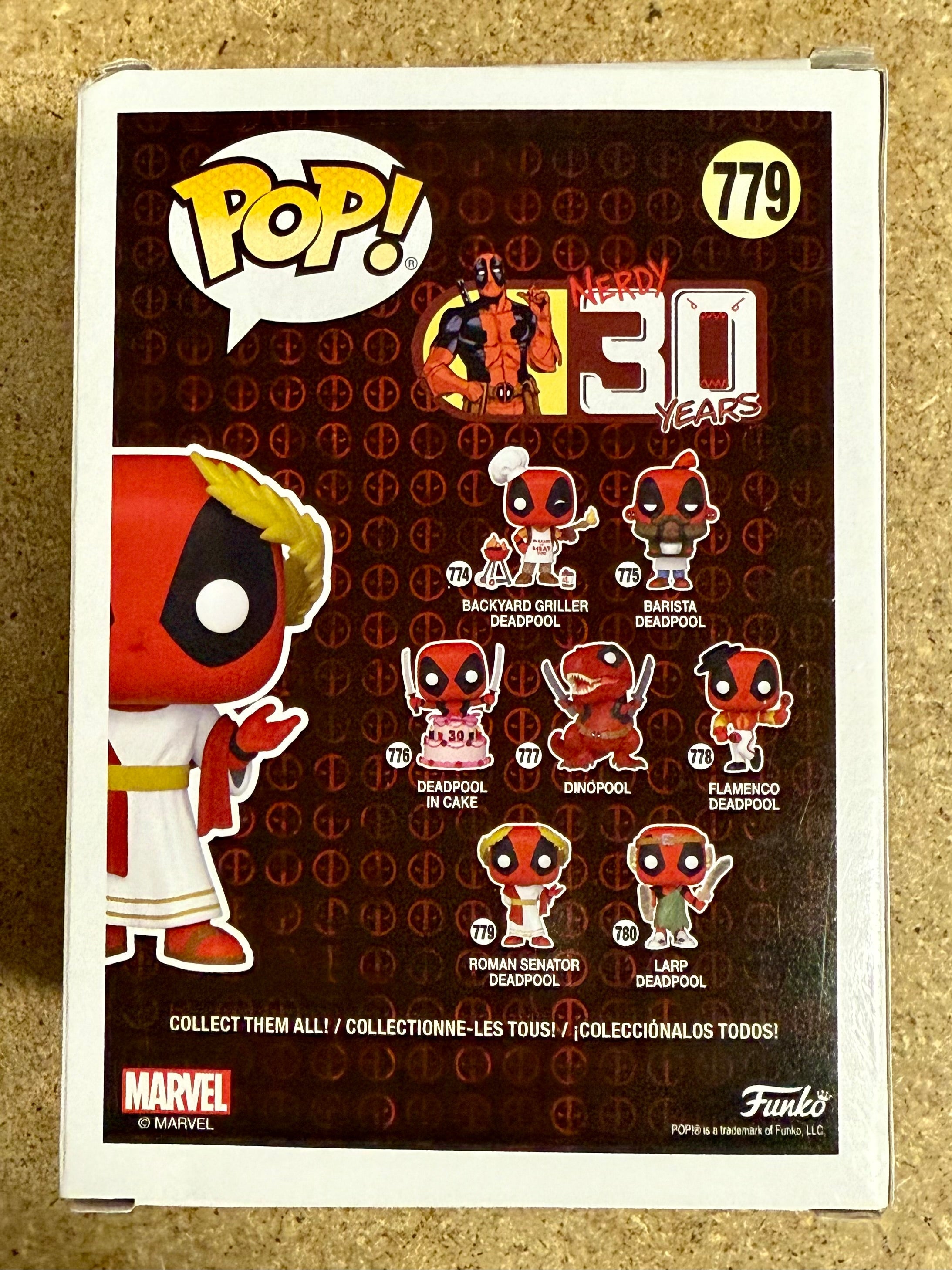 TJ Miller "Weasel" Firmado Senador Romano Deadpool Funko Pop #779 con COA de JSA