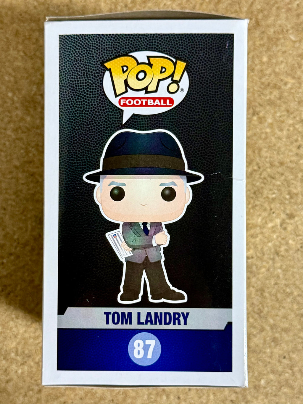 Funko Pop! Fútbol Tom Landry #87 NFL Dallas Cowboys Entrenador 2017 How Bout Them